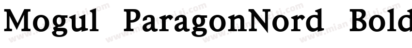 Mogul ParagonNord Bold字体转换